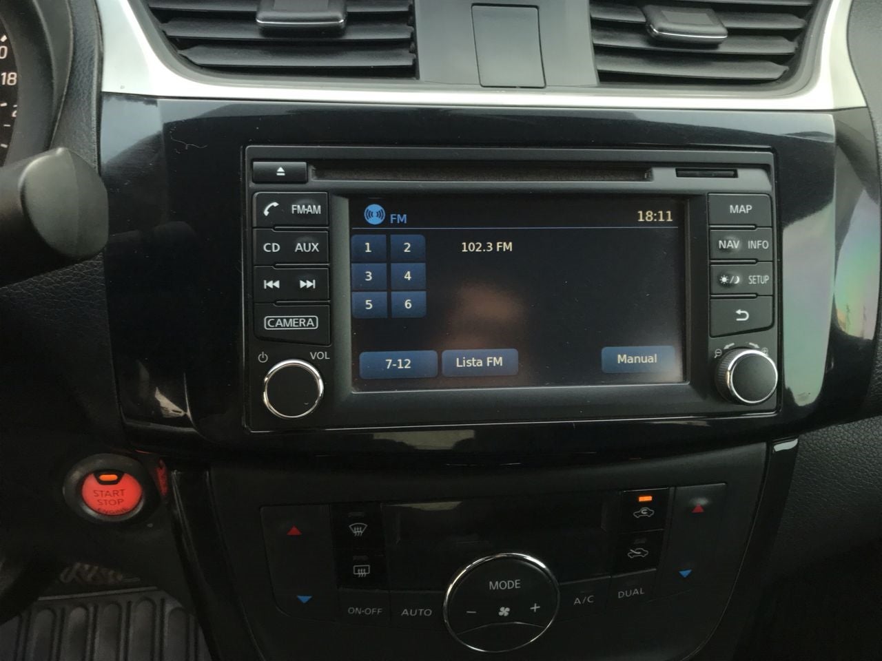 2018 Nissan SENTRA EXCLUSIVE L4 1.8L 129 CP 4 PUERTAS AUT PIEL BA AA QC