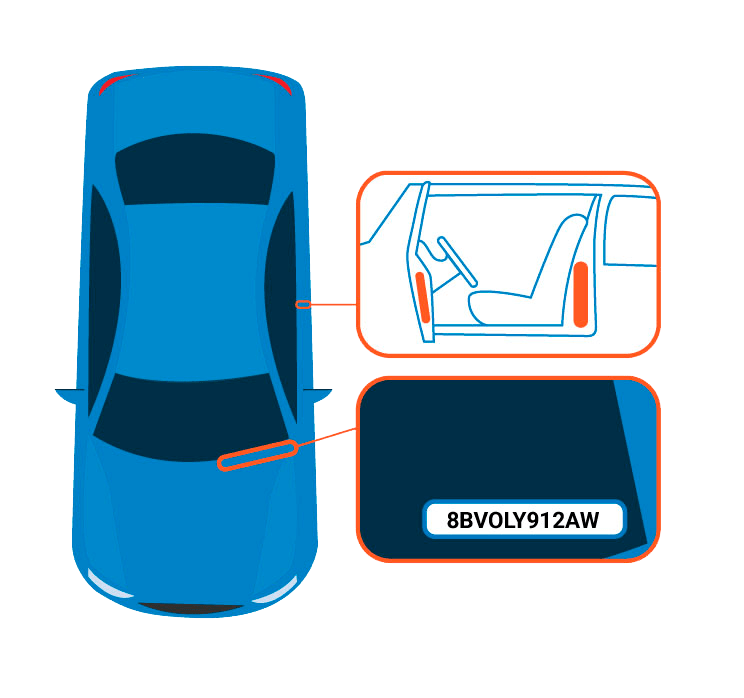 Imágen representativa para encontrar el VIN